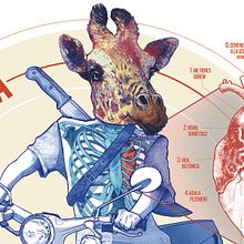 CORAZÓN DE JIRAFA. Un progetto di Creatività, Disegno, Disegno a matita, Design, Design di poster , Graphic design, Illustrazione tradizionale, Illustrazione digitale e Ritocco fotografico di José Miguel Mayo Hernández - 07.02.2020