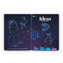 Portada + Contraportada revista Ideas. Un progetto di Design editoriale e Illustrazione tradizionale di David González - 01.07.2017