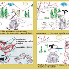 Las aventuras de Matami Edo.  Mi Proyecto del curso: Técnicas creativas de diseño e ilustración de personajes. Un proyecto de Diseño de personajes de Luz María Calvo Segovia - 27.01.2020
