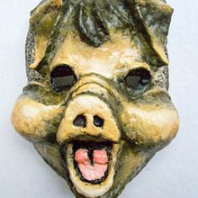 Máscaras de cartonería Ein Projekt aus dem Bereich H, werk, Skulptur, Kartonmodellbau und Malerei von Rodrigo Yepez - 28.01.2020