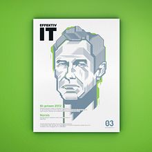 Portada Effektiv IT Magazine. Editorial Design, and Traditional illustration project by David González - 06.01.2014