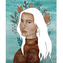 Mata ki te range. Een project van  Beeldende kunst,  Creativiteit,  Portrettekening,  Botanische illustratie y Aquarelschilderen van Paloma Segura - 28.01.2020