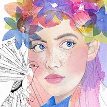 My project in Illustrated Portrait in Watercolor course. Desenho artístico, Retoque fotográfico, e Pintura em aquarela projeto de laura_261917 - 31.03.2020