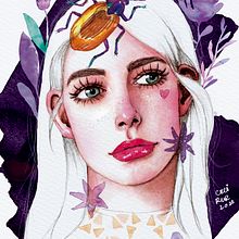 Mi Proyecto del curso: Retrato ilustrado en acuarela. Un proyecto de Ilustración tradicional, Pintura a la acuarela y Retoque fotográfico de Karla Cecilia Ruiz Peñaloza - 29.01.2020