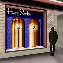 Window Display of Happy Socks . Arsitektur Interior proyek oleh Zuzanna Trela - 06.29.2019