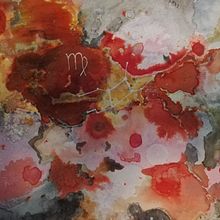 Virgo constellation . Watercolor Painting project by Annalisa Ziliani - 01.30.2020