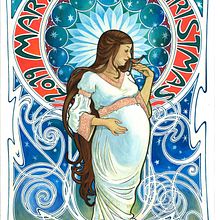 2019 Mary's Christmas. Un proyecto de Ilustración tradicional de Isabel Badia i Nogués - 30.01.2020