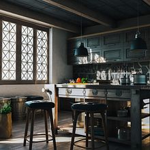 Kitchen / Casa campo. Un proyecto de Arquitectura de f9 studio. - 30.01.2020