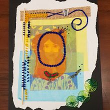 Mi Proyecto del curso: autorretrato I y II. Un projet de Broderie de Cristina Voces - 05.03.2020