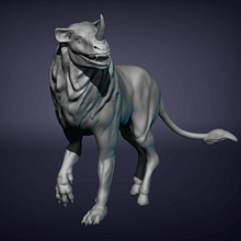 Concept practica criatura. Un proyecto de 3D, Concept Art, Diseño 3D, Diseño de personajes 3D, Diseño digital y Escultura de Gabriel Delfino - 01.10.2018