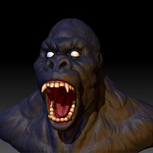 Escultober 2019 día 12 Selvático. Un proyecto de 3D, Concept Art, Diseño 3D, Diseño de personajes 3D y Escultura de Gabriel Delfino - 12.10.2019
