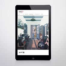 Ilustraciones para web (cambian según la hora del día). CSS, Web Design, HTML, Traditional illustration, Digital Illustration, and JavaScript project by Meritxell Gil - 02.02.2020