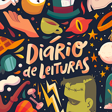 Diário de Leituras - TAG Livros. Design editorial, Ilustração tradicional e Ilustração digital projeto de Isadora Zeferino - 03.06.2019