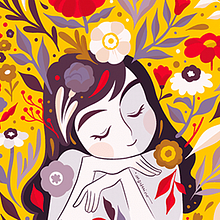 Personal flower illustrations. Ilustração tradicional, Ilustração botânica e Ilustração digital projeto de Isadora Zeferino - 03.01.2020