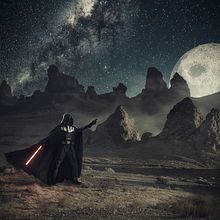 Darth Vader Matte Painting. Un progetto di Fotografia in studio, Fotografia digitale e Ritocco fotografico di Roger Martínez Molina - 03.02.2020
