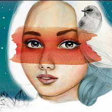 My project in Illustrated Portrait in Watercolor course. Artistic Drawing, Digital Illustration, and Watercolor Painting project by sigrunlinda - 02.04.2020