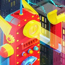 Meca juguete fuera de control. Un progetto di Direzione artistica, Graphic design e Illustrazione vettoriale di Walter Conci - 04.02.2020
