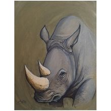 Rhinoceros. Pencil Drawing, and Traditional illustration project by El Culmadu - 02.04.2020