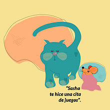 "Sasha te hice una cita de juegos". . Un proyecto de Ilustración vectorial de Alma Laura Hernández Mendoza - 05.02.2020