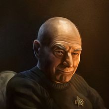 Star Trek Picard portrait. Un proyecto de Ilustración digital de Rubén Megido - 06.02.2020