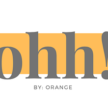 Ohh! by Orange. Projekt z dziedziny Br, ing i ident i fikacja wizualna użytkownika Michelle Guzman - 07.02.2020