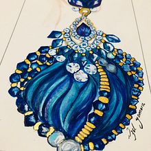 Ilustración de joyería . Un progetto di  di NENA DE MENTA - 07.02.2020