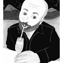 Mi Proyecto del curso: Rubén cósmico. Een project van  Beeldende kunst y  Portrettekening van sarandres - 07.02.2020