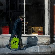 Fake plastic bag. Acr, and lic Painting project by Paco Martos - 02.07.2020
