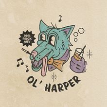 Ol' Harper Branding. Un progetto di Br, ing, Br, identit, Graphic design, Illustrazione vettoriale, Pattern design e Motion graphics di Gabry Muñoz - 10.01.2020