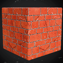 worn brick - substance designer Ein Projekt aus dem Bereich 3D, 3-D-Animation, 3-D-Design und Design für Videospiele von Sebastian Parra Aragon - 08.02.2020
