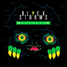 Black Storms Logo + label. Br, ing, Identit, Design, and Traditional illustration project by David González - 06.01.2017