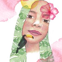 Mi Proyecto del curso: Martina tropical. Creativit, and Traditional illustration project by Lola Mora - 02.08.2020