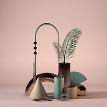 My project in Express Introduction to 3D: From Zero to Render with Cinema 4D course. Un progetto di 3D, Modellazione 3D e Progettazione 3D di hang_le - 08.02.2020