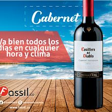 Campaña de Vinos Fassil. Design, Photograph, and Social Media project by Daniela Rozo Mora - 11.05.2019