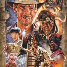 Indiana Jones y el templo maldito. Un progetto di Cinema, Disegno, Disegno realistico, Design di poster  e Illustrazione digitale di Juan José Macías Sánchez - 10.02.2020