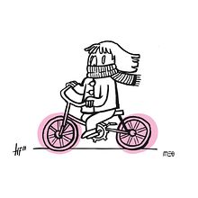 Byyyycicle. Drawing, and Traditional illustration project by Meg HG - 02.10.2020