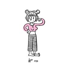 Strong independent woman. Drawing, and Traditional illustration project by Meg HG - 02.10.2020