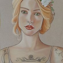 Mi Proyecto del curso: Ilustración con pastel y lápices de colores. Un progetto di Disegno, Disegno artistico, Disegno di ritratti e Pittura di essuvigi - 10.02.2020