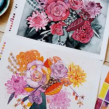 Mi Proyecto del curso: Creación de paletas de color con acuarela. Un progetto di Illustrazione tradizionale, Illustrazione botanica e Pittura ad acquerello di cindyluv - 10.02.2020