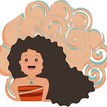 Ilustración Vaiana. Projekt z dziedziny Trad, c i jna ilustracja użytkownika Natalia Araque Laosa - 11.02.2020