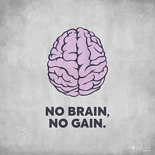 NO BRAIN, NO GAIN. Creativit, Art Direction, and Traditional illustration project by Francisco Cacenaves - 02.11.2020