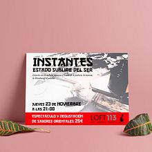 Cartel instantes. Un proyecto de Diseño de carteles y Diseño gráfico de Luis Alfonso Herrera Diez - 12.02.2020