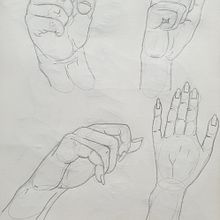 Bocetos Partes de la Anatomía Humana. Desenho artístico, e Desenho realista projeto de Natalia Osuna Pérez - 12.02.2020