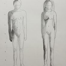 Anatomía Humana Masculina y Femenina. Un progetto di Disegno artistico e Disegno realistico di Natalia Osuna Pérez - 12.02.2020