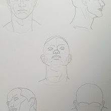 Posturas del Rostro Masculino. Un progetto di Disegno artistico e Disegno di ritratti di Natalia Osuna Pérez - 12.02.2020