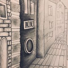 Perspectiva. Pencil Drawing project by Ale Ubieta - 02.12.2020