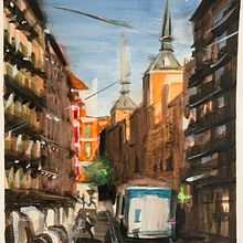 Mi Proyecto del curso: Paisajes urbanos en acuarela. Arte urbana projeto de Pepe Tordesillas - 13.02.2020