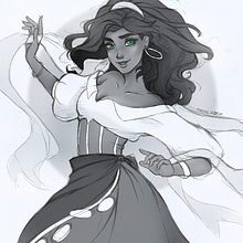 Sketches of some Disney Characters.