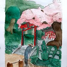 On the way to home. Traditional illustration, Botanical Illustration, and Watercolor Painting project by Alex Perea - 02.10.2020