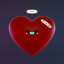 Damaged Heart  Ein Projekt aus dem Bereich 3D, 3-D-Animation, 3-D-Design, Design von 3-D-Figuren, Digitale Illustration und 3-D-Modellierung von Fernando Mejia Mahecha - 14.02.2020